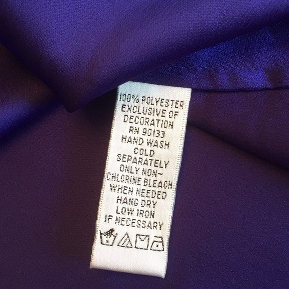 NWOT Mark Zunino Purple Embellished Top S - Picture 4 of 8